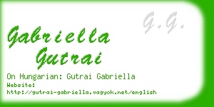 gabriella gutrai business card